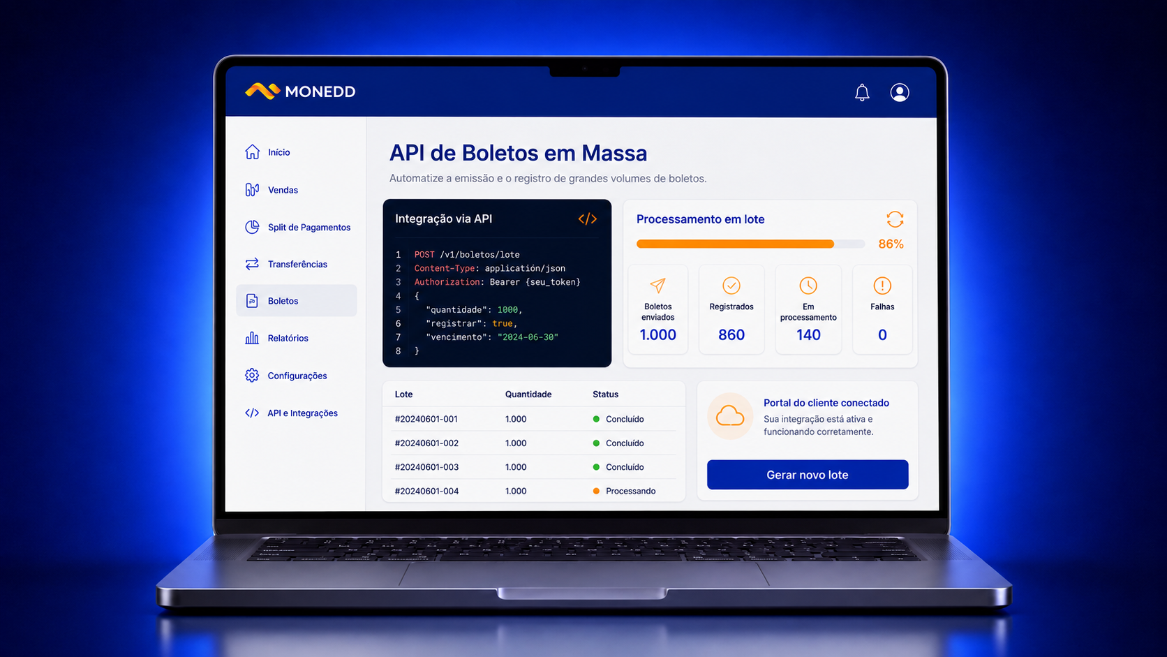 API de Boletos em Massa